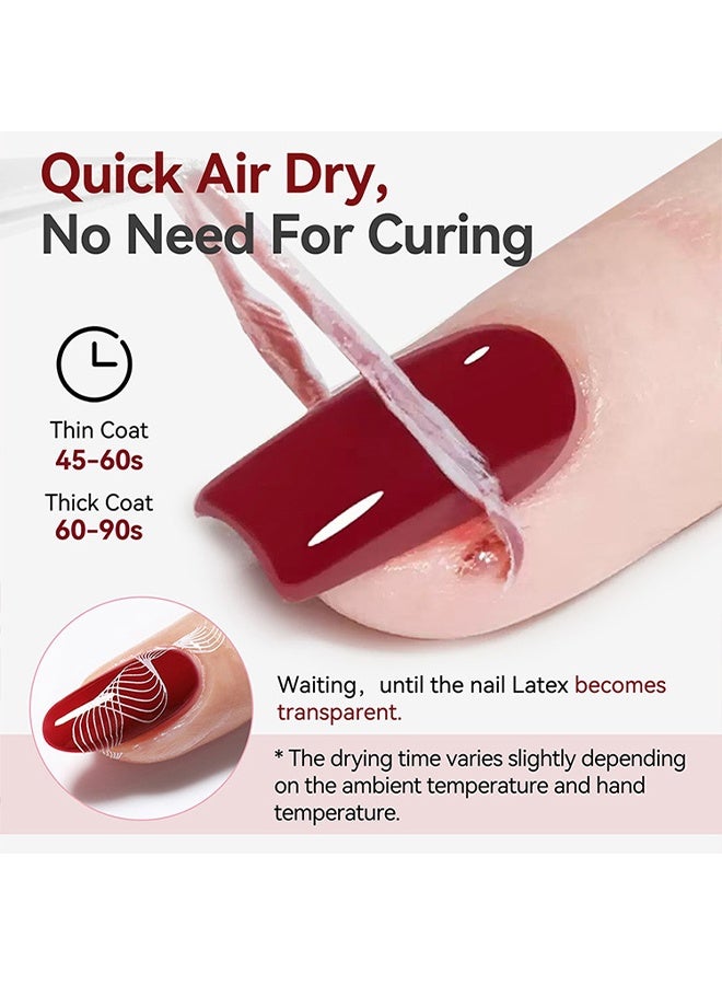 Born Pretty Functional Nail Gel, Latex Tape Peel Off,  Liquid Latex for Nails, Nail Peel Off Cuticle Guard for Nail Polish，with Plastic Nail Stick Nail Art Liquid Latex Tape Cuticle Protectors 15ml - Image 5